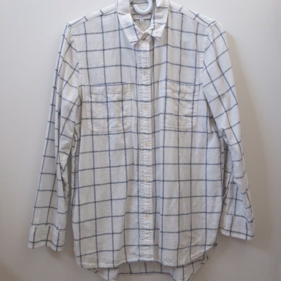 MADEWELL flannel boyfriend fit shirt - Picture 1 of 3